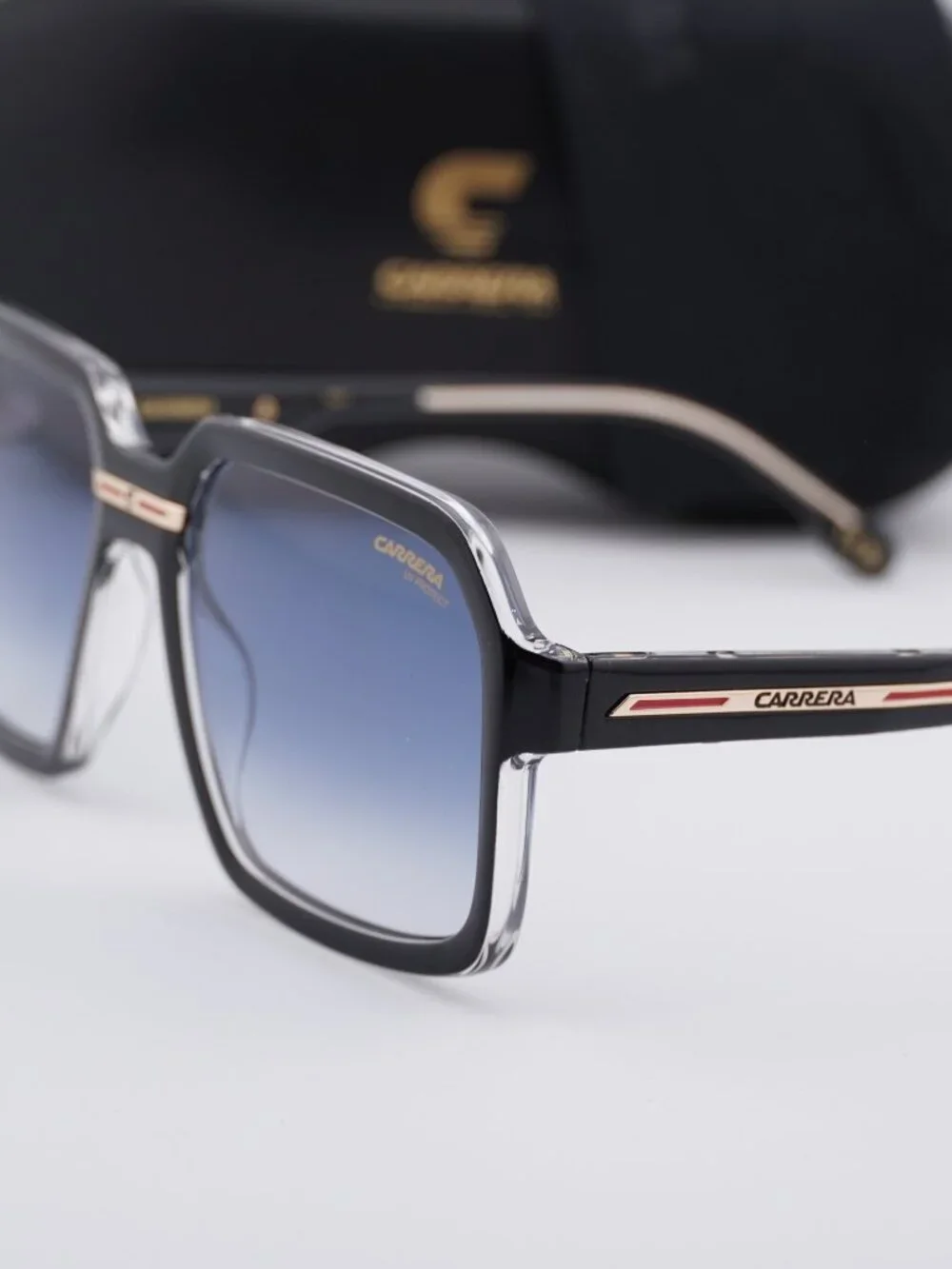 Carrera VICTORY C 08/S 07C5 08 Square Sunglasses - Black / Blue